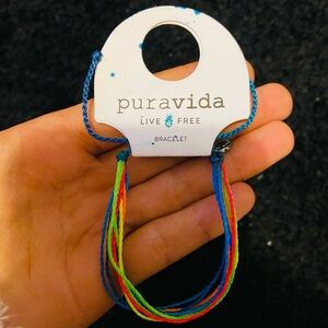 Pura Vida Blue and Green Braided Jewelry Accessory